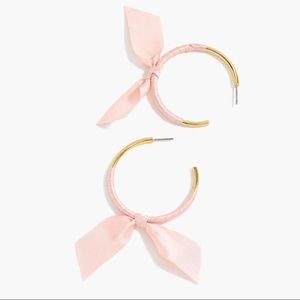 J crew ribbon wrapped gold hoops